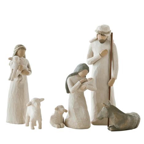 Nativity, Julesæt med 6 figurer fra Willow Tree